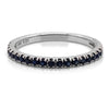 Diamond Designs White 18 Karat Gold Sapphire Band Ring *