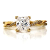 Diamond Designs Yellow 18 Karat Gold Lab Grown Diamond Engagement Ring Size 6.5 *