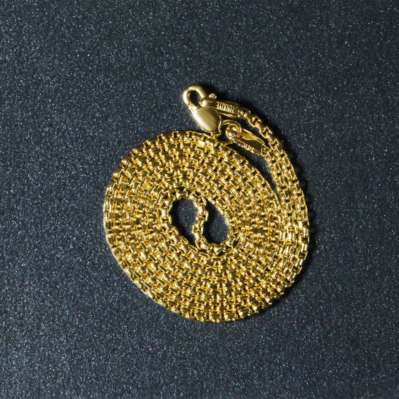 14k Yellow Gold Round Box Chain (1.80 mm)