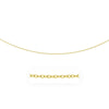 14k Yellow Gold Pendant Chain with Textured Links (2.50 mm)