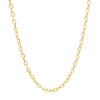 14k Yellow Gold Pendant Chain with Textured Links (2.50 mm)