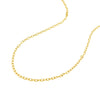 14k Yellow Gold Pendant Chain with Textured Links (2.50 mm)