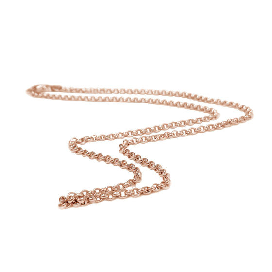 18K Rose-Gold Vermeil Thin Rolo Chain