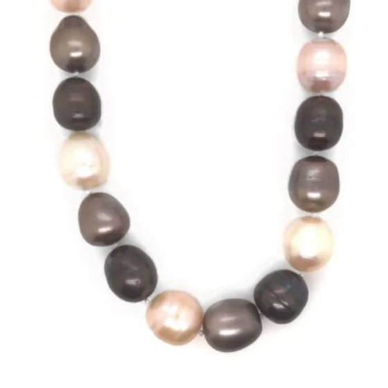 Diamond Designs 11.5mm Freshwater and Baroque Pearl Necklace*