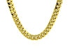 6.1mm 14k Yellow Gold Semi Solid Miami Cuban Chain