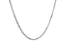 Sterling Silver Rhodium Plated Round Box Chain 1.8mm