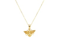 14K Yellow Gold Bee Necklace