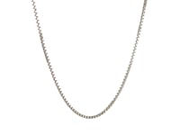 14k White Gold Classic Box Chain 1.1mm