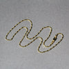 14k Yellow Gold Diamond-Cut Alternating Bead Chain 1.5mm - Diamond Designs