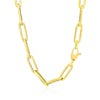 14K Yellow Gold Wide Paperclip Chain (6.1mm) - Diamond Designs