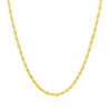 2.0mm 14k Yellow Gold Light Rope Chain - Diamond Designs