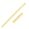 5.7mm 14k Yellow Gold Solid Curb Chain - Diamond Designs