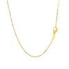 14k Yellow Gold Double-Strand Chain Necklace with Puff Moon and Star