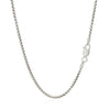 Sterling Silver Rhodium Plated Round Box Chain 1.8mm