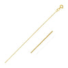 14k Yellow Gold Diamond Cut Cable Link Chain 0.8mm