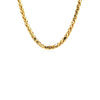 4.1mm 14k Yellow Gold Diamond Cut Round Franco Chain